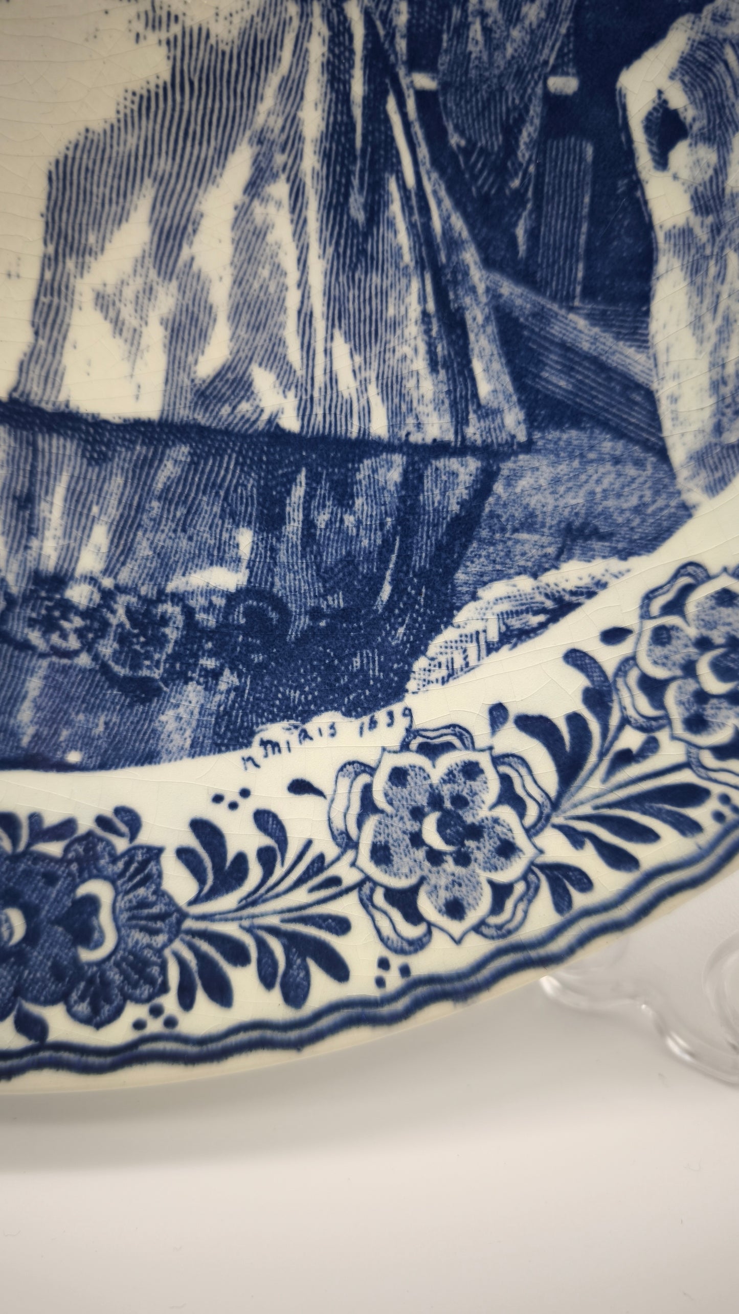92722 Piatto decorativo Delfts Blauw, handpainted, made in Holland (bambina)