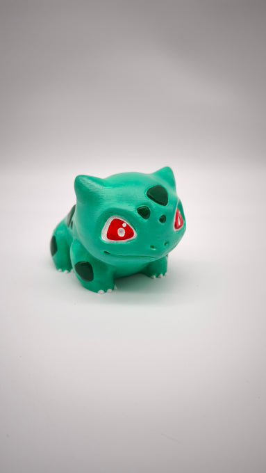 92874 Porta vaso Bulbasaur in PLA dipinto a mano