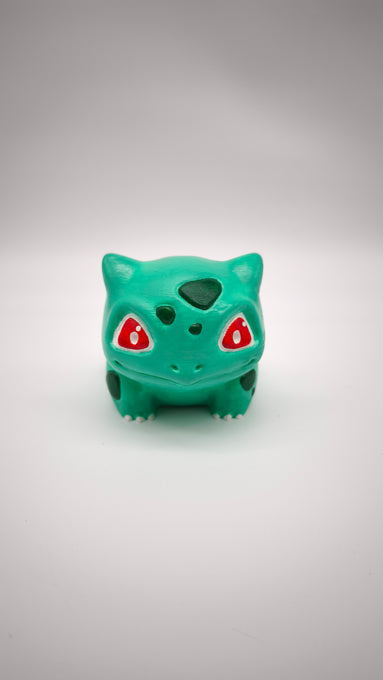 92874 Porta vaso Bulbasaur in PLA dipinto a mano