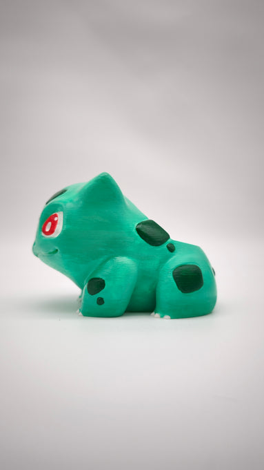 92874 Porta vaso Bulbasaur in PLA dipinto a mano
