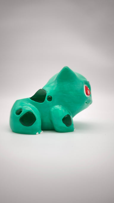 92874 Porta vaso Bulbasaur in PLA dipinto a mano