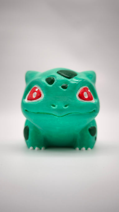 92874 Porta vaso Bulbasaur in PLA dipinto a mano