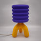 92866 Lampada da tavolo arancio e viola in PLA