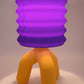 92866 Lampada da tavolo arancio e viola in PLA