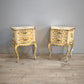 92991 Coppia di comodini dipinti in stile veneziano