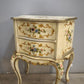 92991 Coppia di comodini dipinti in stile veneziano