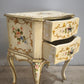 92991 Coppia di comodini dipinti in stile veneziano