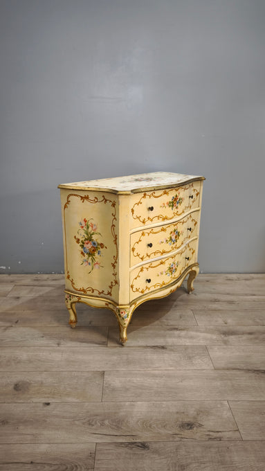 92990 Comò dipinto in stile veneziano