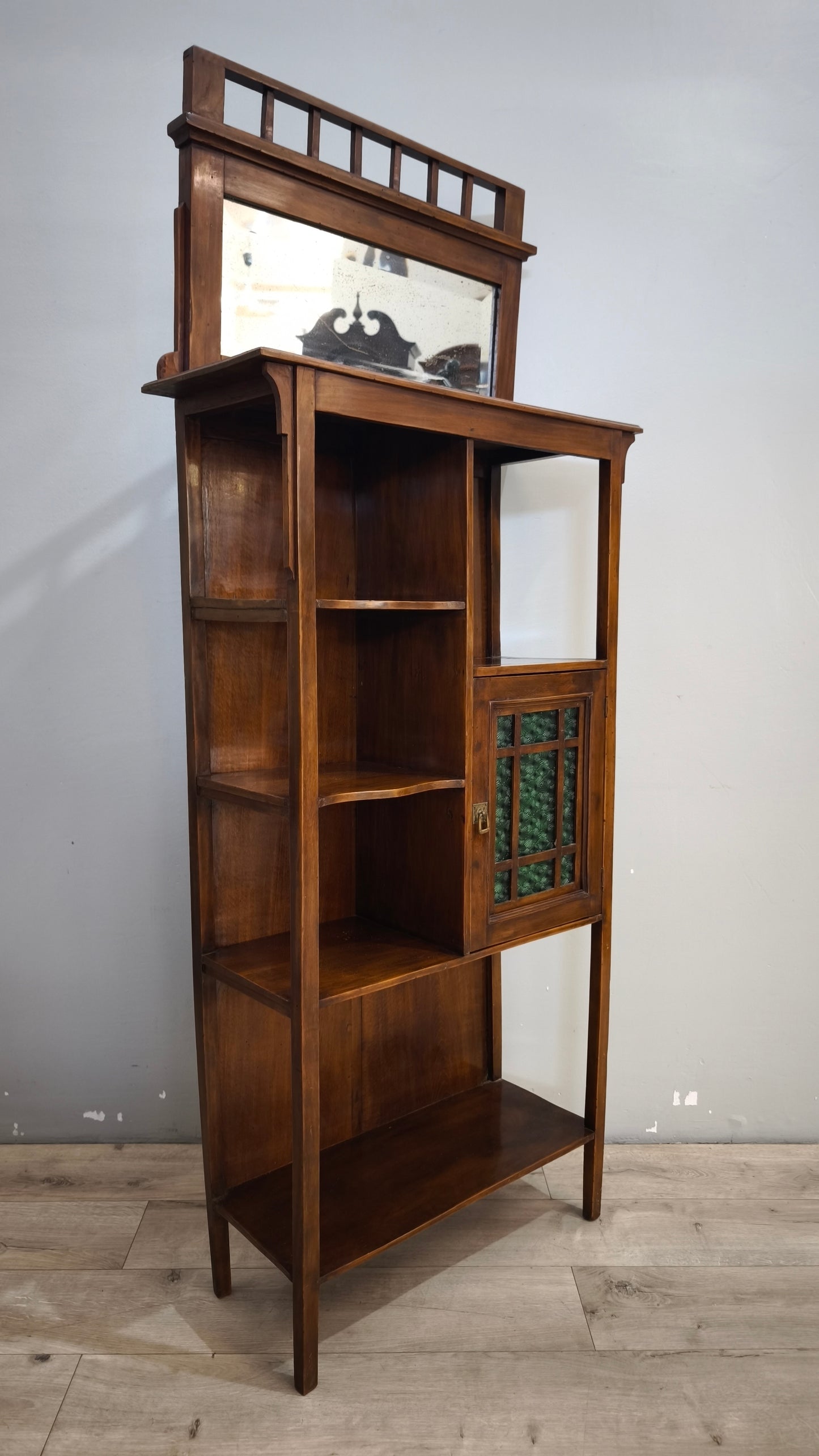 93008 Vetrinetta in legno stile Liberty