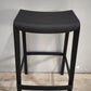 93026 Sgabello in plastica nero marcato PEDRALI mod. DOME