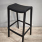 93026 Sgabello in plastica nero marcato PEDRALI mod. DOME