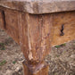 Antico tavolo in legno massello di quercia