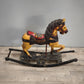 93051 Cavallo a dondolo vintage in legno
