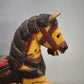 93051 Cavallo a dondolo vintage in legno