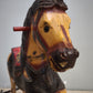 93051 Cavallo a dondolo vintage in legno