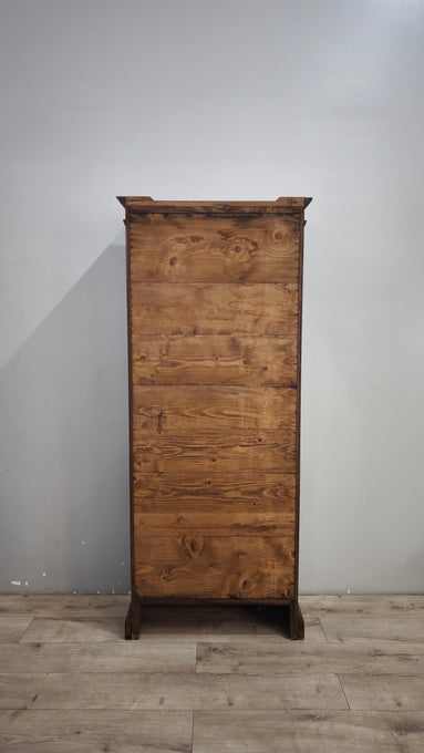 93050 Vetrina due sportelli in legno
