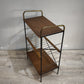 93106 Piccola libreria stile nordico in metallo e formica anni '60