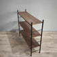 93105 Libreria stile nordico tre ripiani in metallo e formica