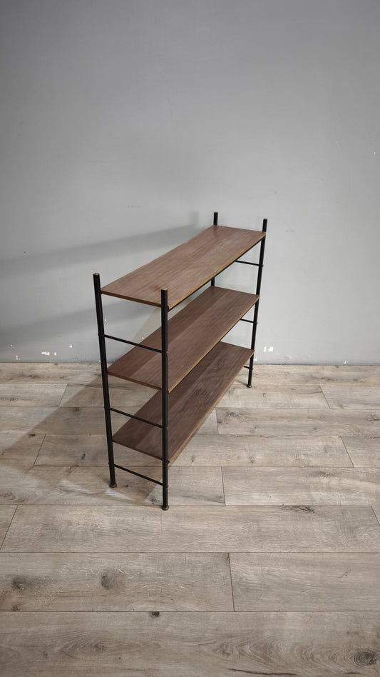 93105 Libreria stile nordico tre ripiani in metallo e formica
