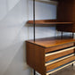 93123 Credenza anni '60 con libreria sfalzata