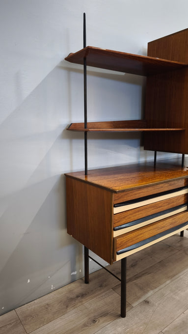 93123 Credenza anni '60 con libreria sfalzata