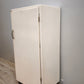 93128 Credenza anni '50 dipinta bianca con uno sportello