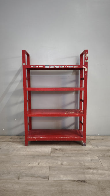 93132 Piccola libreria a giorno rossa