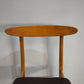 93142 Sedia nordica in legno con seduta nera