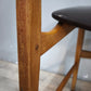 93142 Sedia nordica in legno con seduta nera