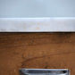 93155 Tavolo in legno con cassetto e piano in marmo