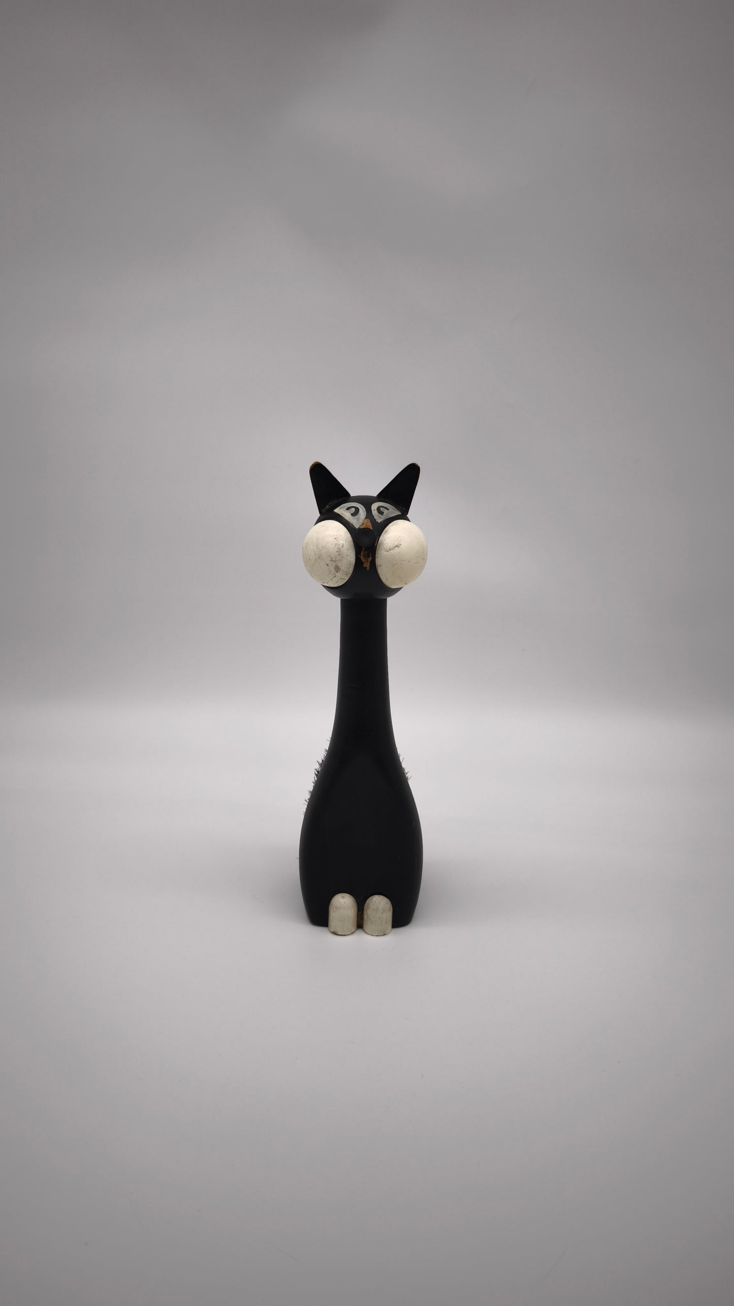 93039 Piccola scopetta vintage a forma di gatto
