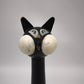 93039 Piccola scopetta vintage a forma di gatto