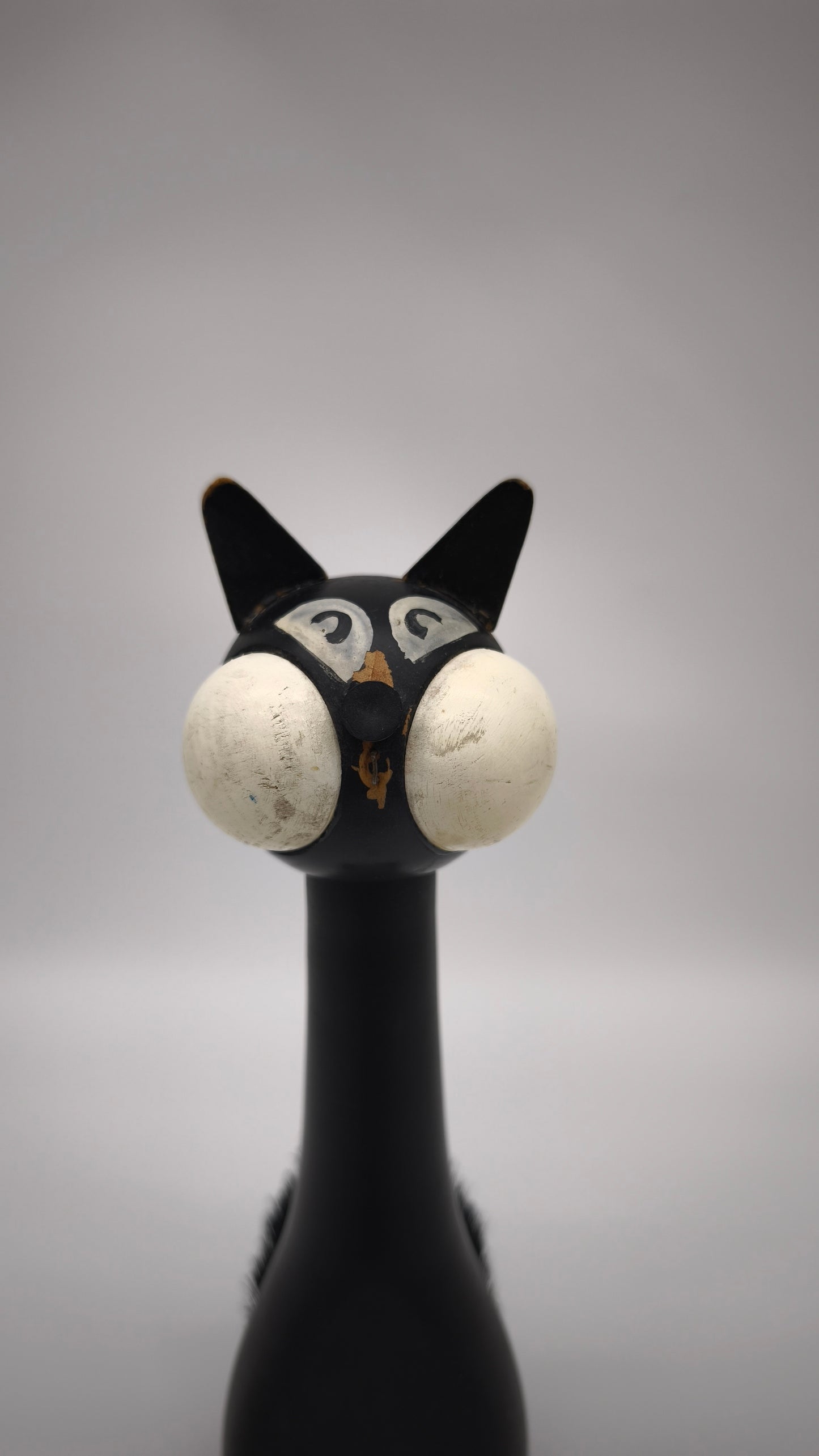 93039 Piccola scopetta vintage a forma di gatto