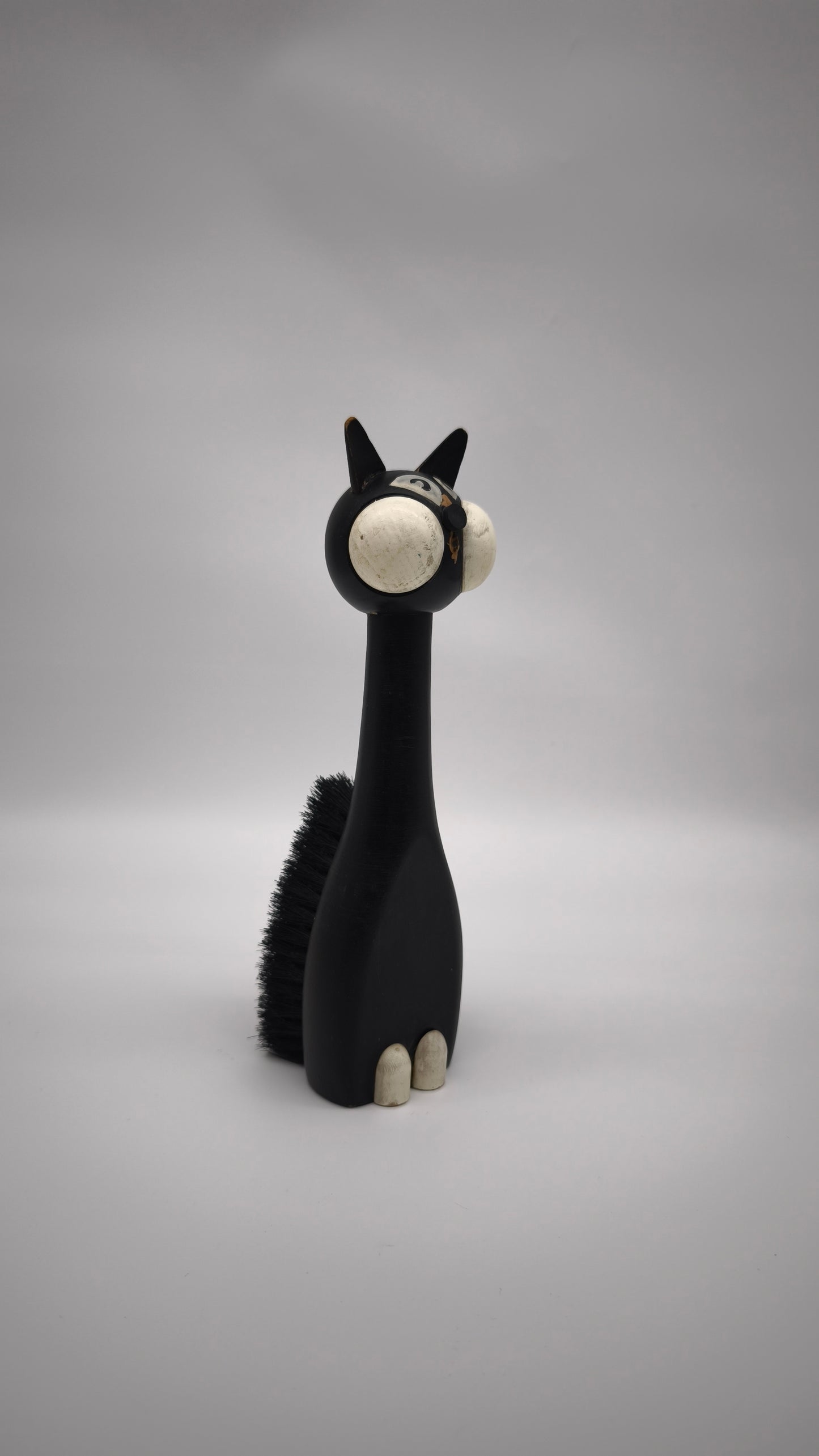 93039 Piccola scopetta vintage a forma di gatto