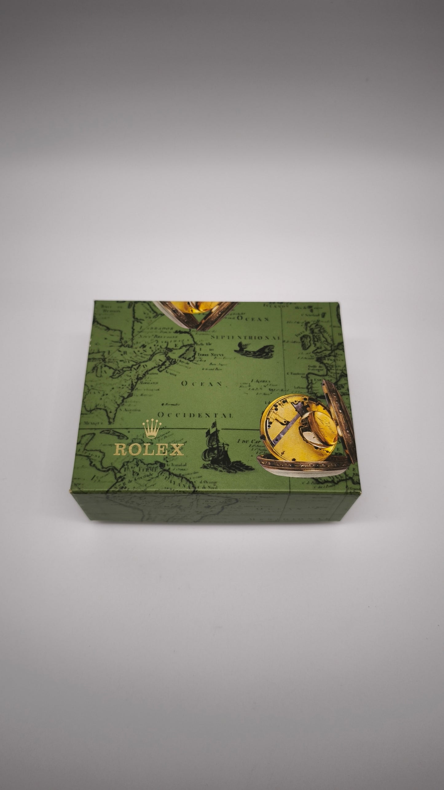 93044 Scatola Rolex verde con contro scatola