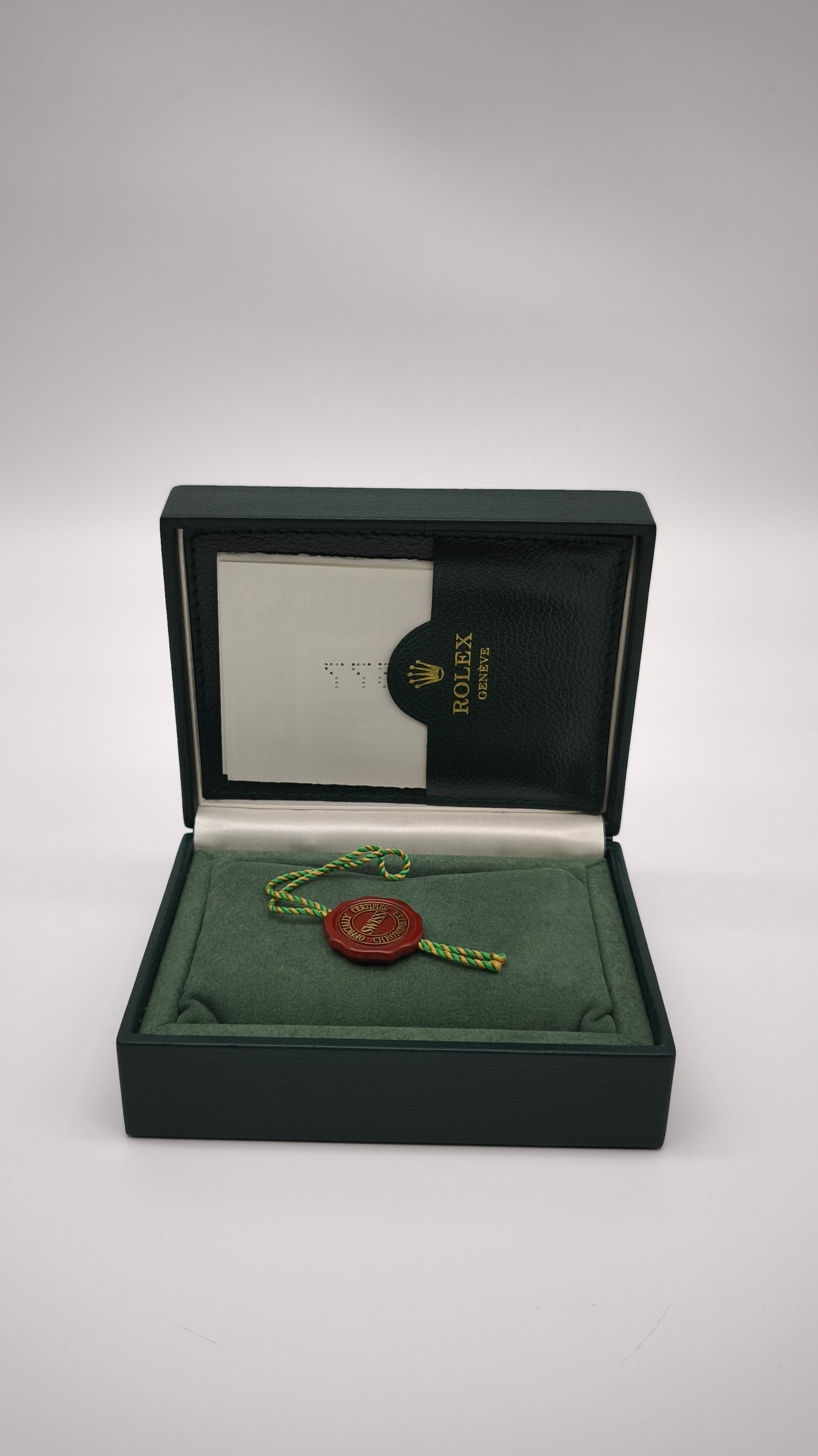 93044 Scatola Rolex verde con contro scatola