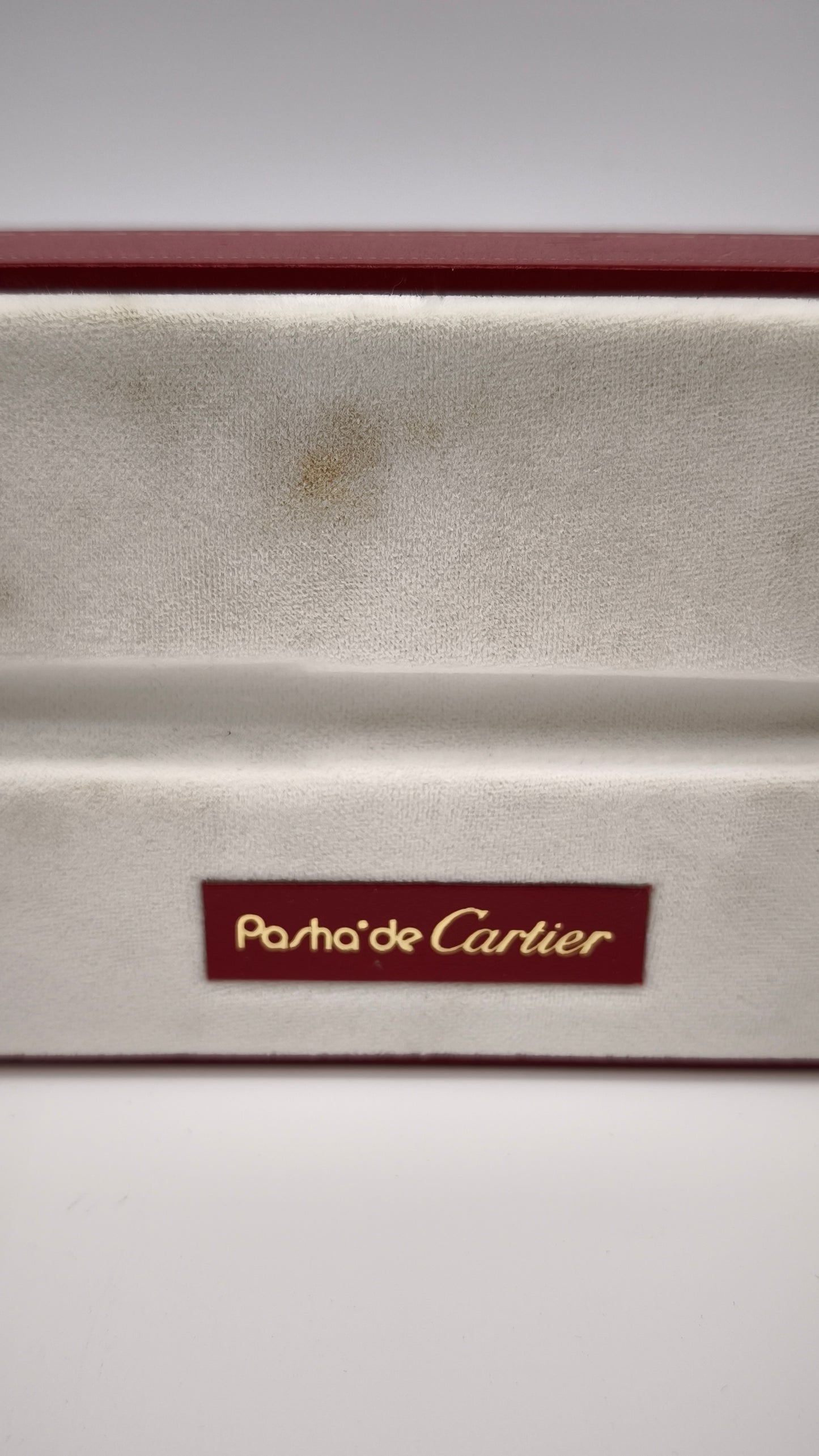 248 Scatola box penna Pasha' de Cartier vintage rossa