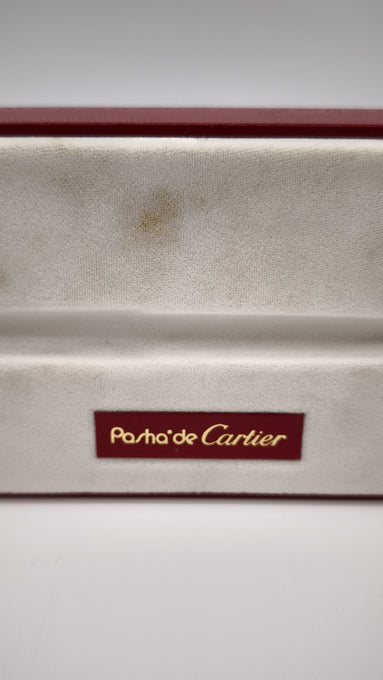 248 Scatola box penna Pasha' de Cartier vintage rossa