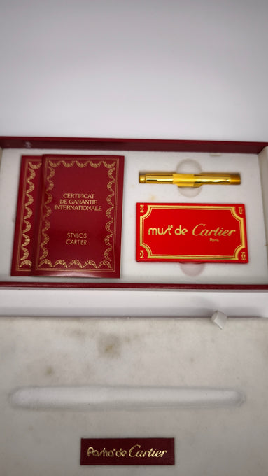 248 Scatola box penna Pasha' de Cartier vintage rossa