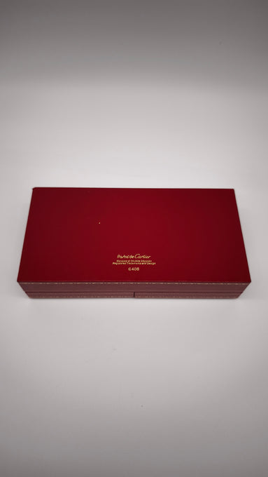 248 Scatola box penna Pasha' de Cartier vintage rossa