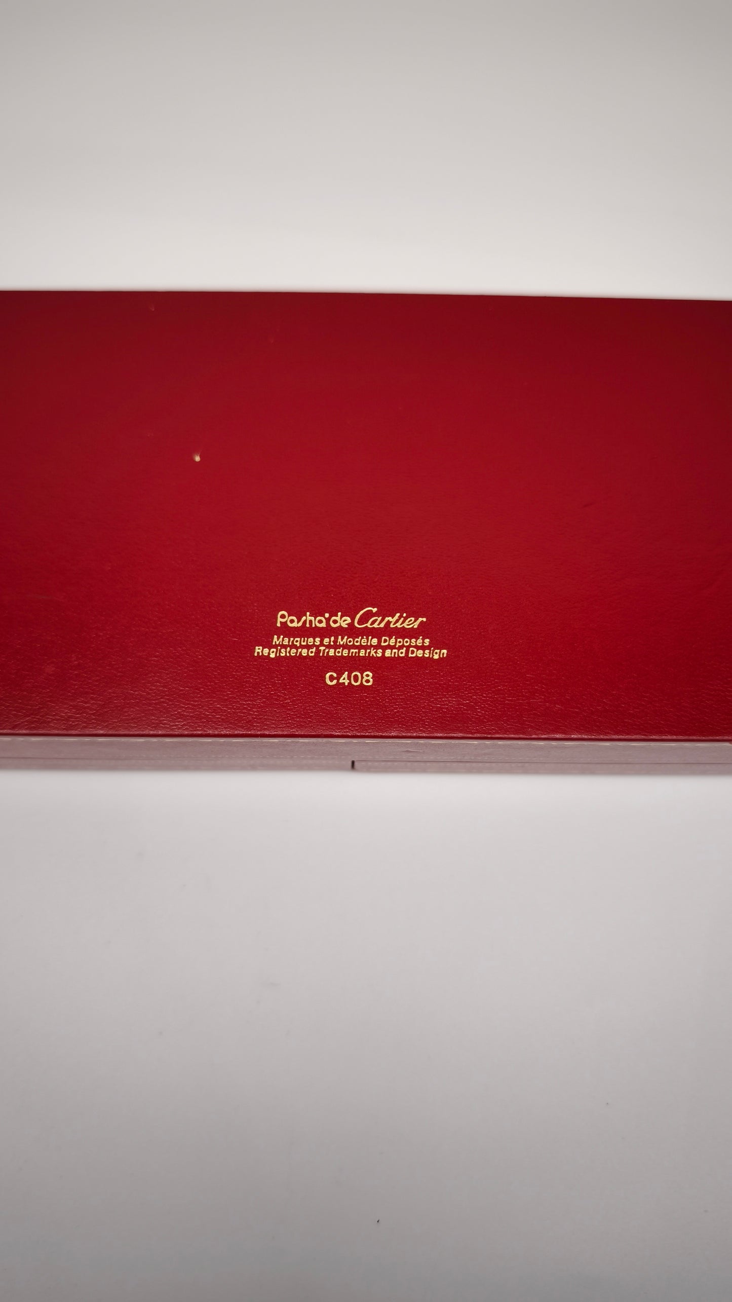 248 Scatola box penna Pasha' de Cartier vintage rossa