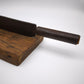 92956 Antico taglia pane in legno e ferro