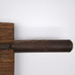 92956 Antico taglia pane in legno e ferro