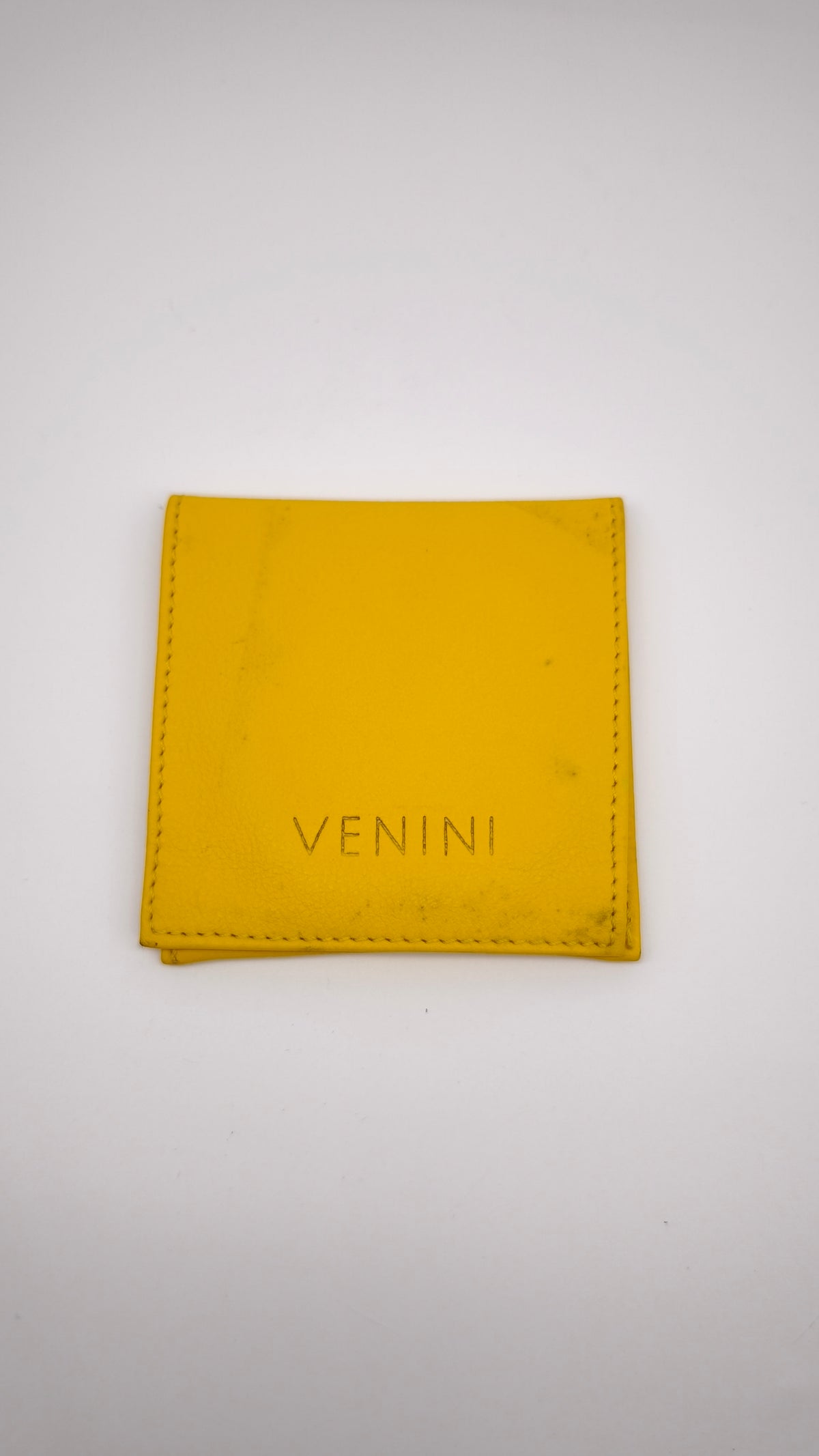 93040 Placca in vetro firmata Venini con custodia, anni '90