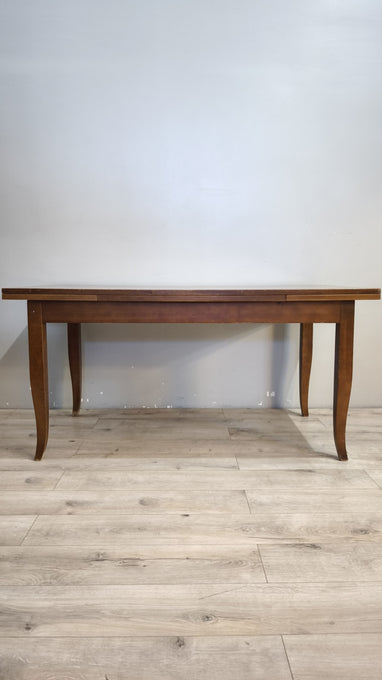 93176 Tavolo allungabile in legno con piano rettangolare