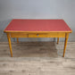93258 Tavolo allungabile con piano in formica rossa