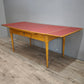 93258 Tavolo allungabile con piano in formica rossa