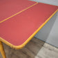 93258 Tavolo allungabile con piano in formica rossa
