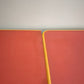 93258 Tavolo allungabile con piano in formica rossa