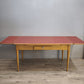 93258 Tavolo allungabile con piano in formica rossa